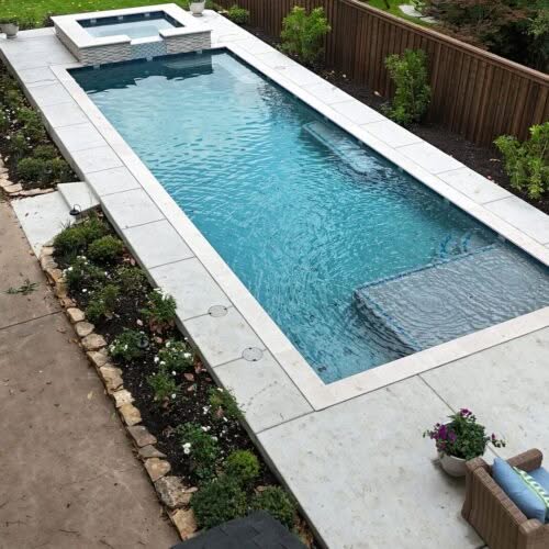 Aquanauts Custom Pool & Spa Waco Tx - Custom Pool Dickey - Faux Infinity Pool