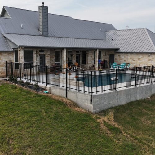 Aquanauts Custom Pool & Spa Waco Tx - In-ground Pool With Faux Side Wall - Kahn